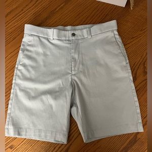MENS CALLAWAY OPTI-DRI GOLF SHORT FLAT FRONT SIZE 34 LIGHT GRAY